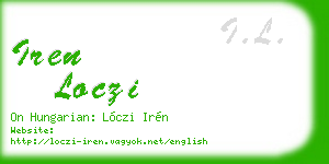 iren loczi business card